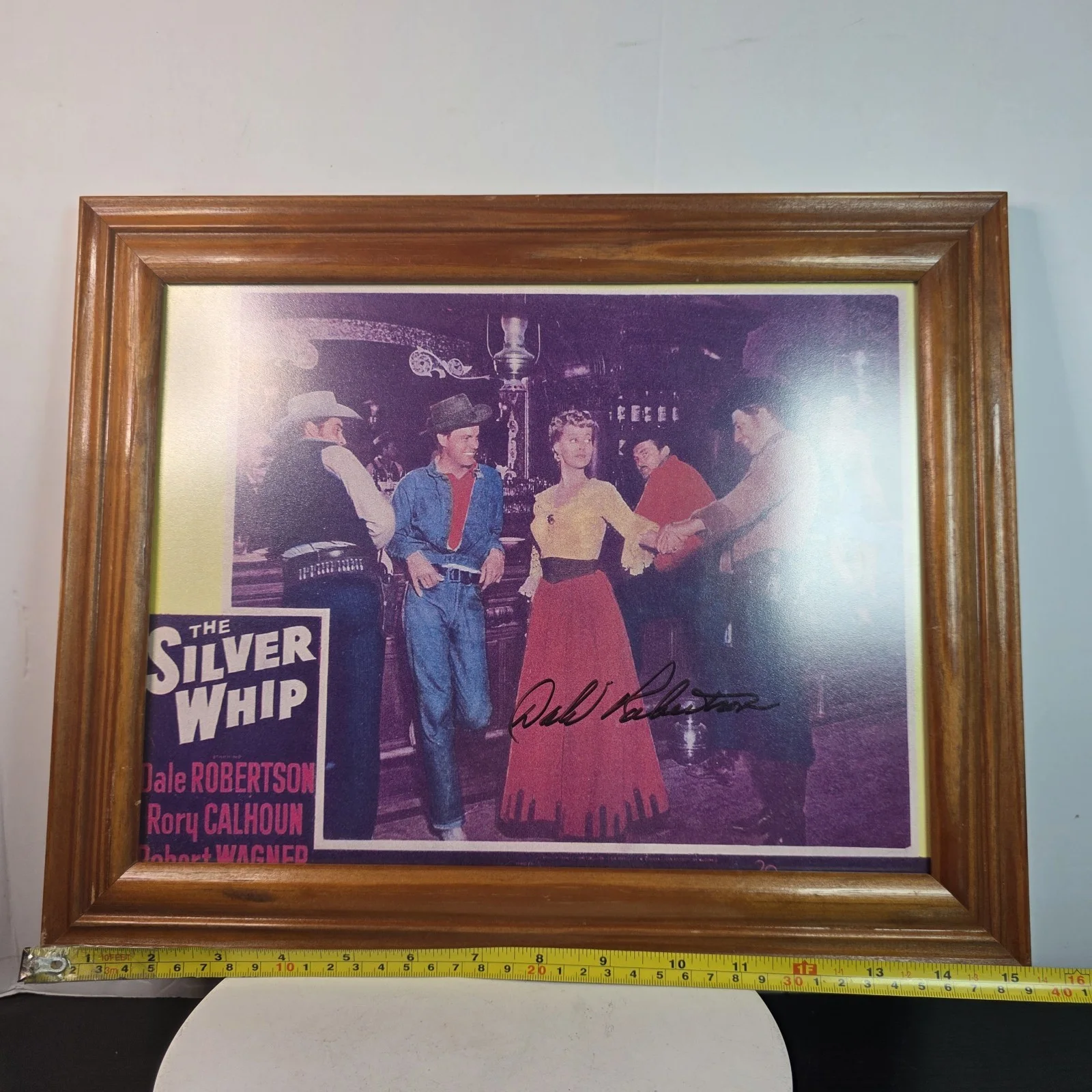 Dale Robertson — Dale Robertson Actor Signed Autograph 11x14 Photo The Silver Whip, image 4