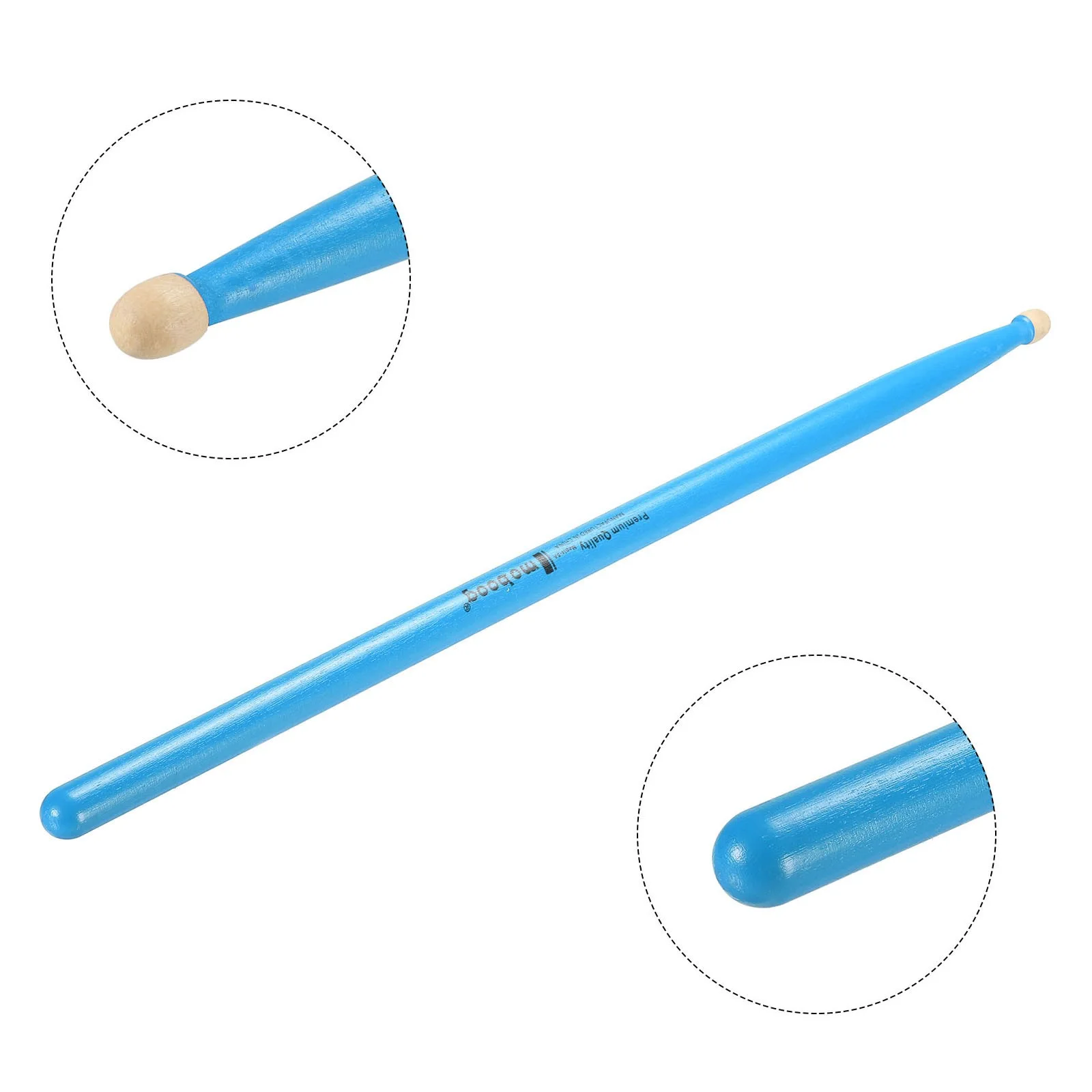 Maple Wood Drumstick Anti Slip Drum Stick 5A Blue 1 Pair for Drumming Musical, изображение 4