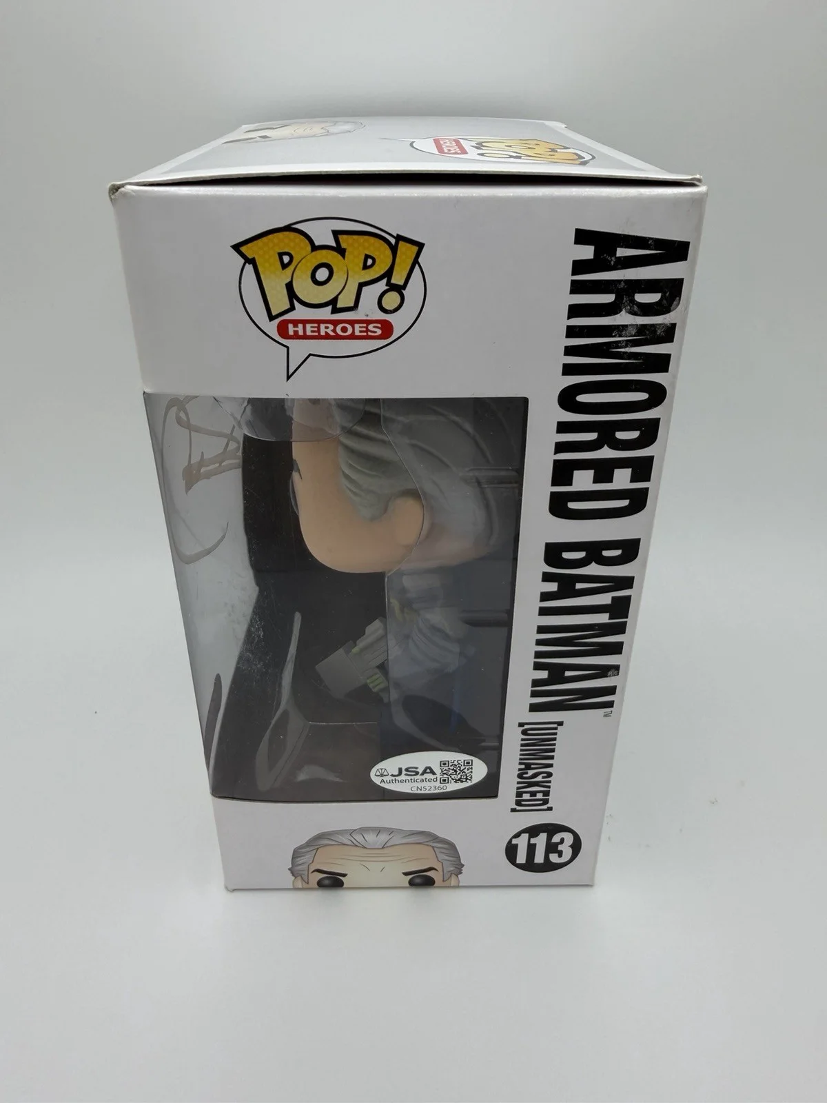 FRANK MILLER SIGNED BATMAN FUNKO POP ‘THE DARK KNIGHT RETURNS’ JSA COA, image 3