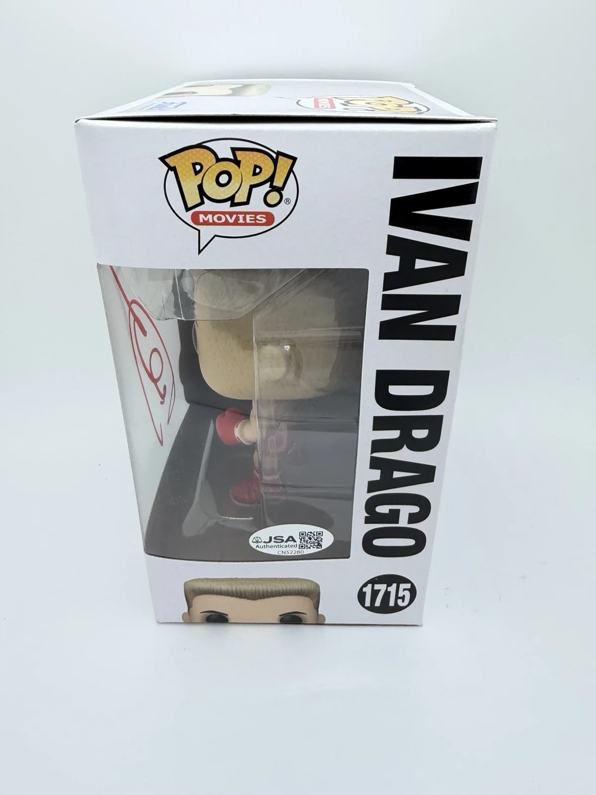 DOLPH LUNDGREN SIGNED IVAN DRAGO FUNKO POP ‘ROCKY IV’ PROOF JSA COA, image 4