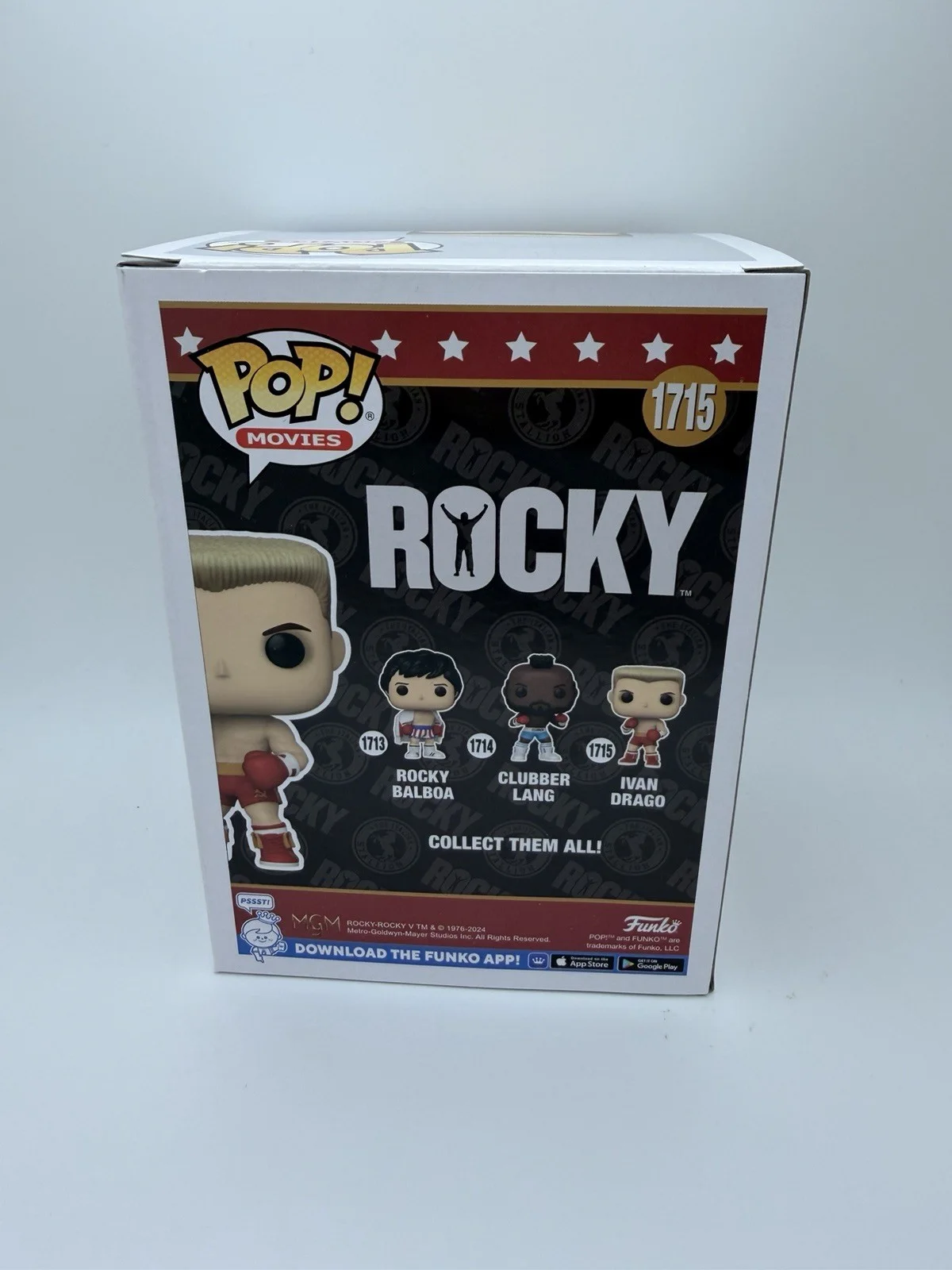 DOLPH LUNDGREN SIGNED IVAN DRAGO FUNKO POP ‘ROCKY IV’ PROOF JSA COA, image 5