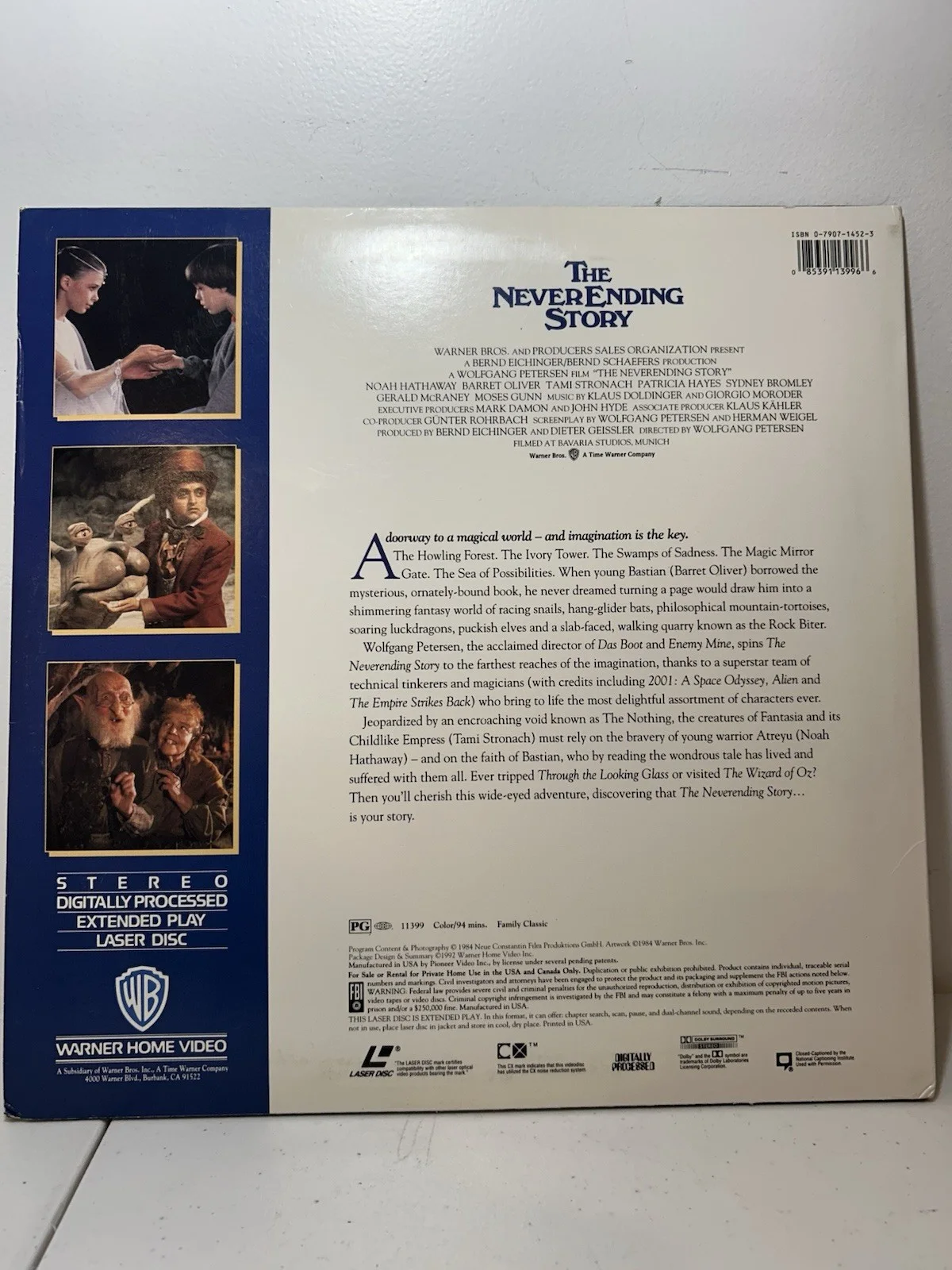 Alan Oppenheimer — SIGNED Alan Oppenheimer The NeverEnding Story LaserDisc Falkor Autograph Movies, изображение 3