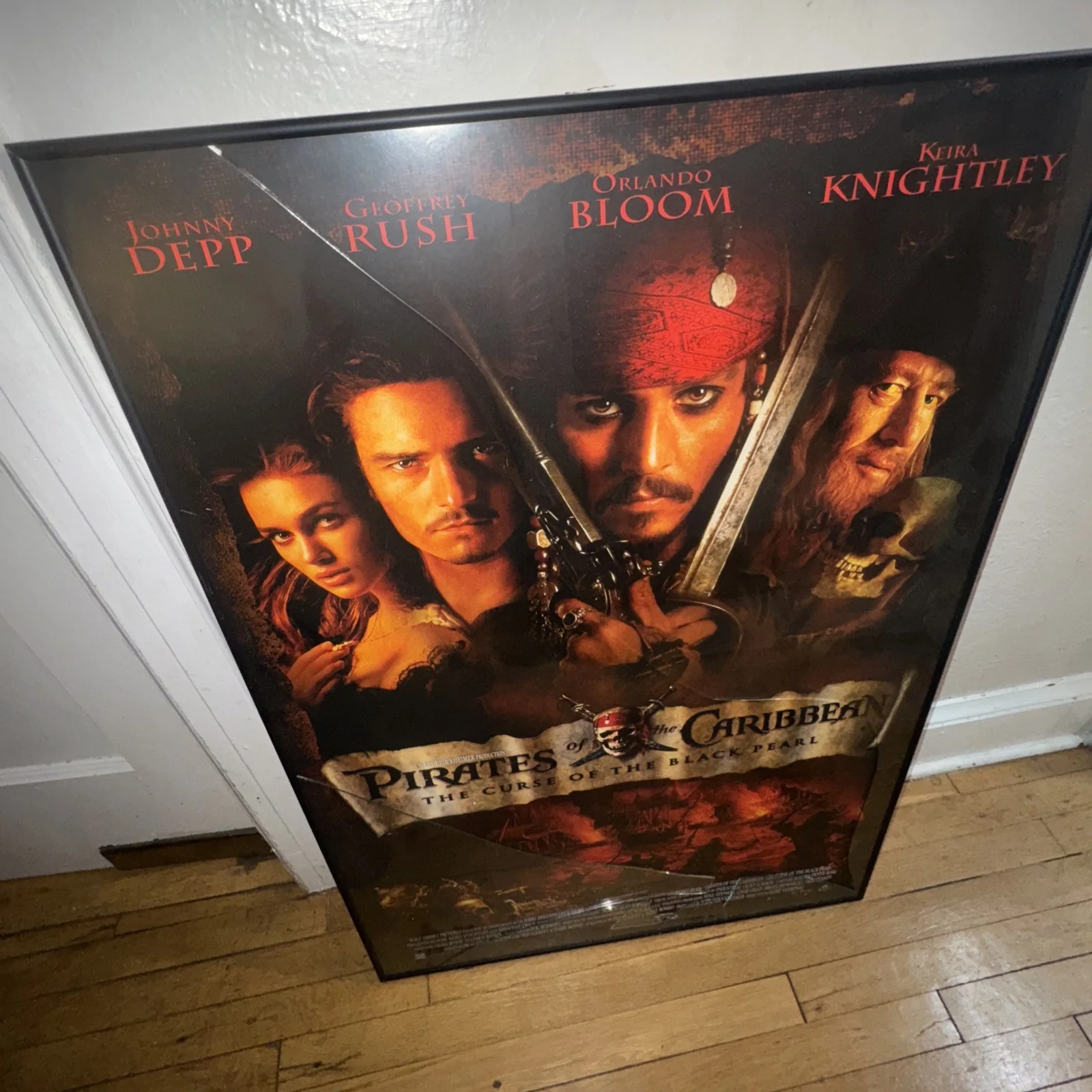 Johnny Depp Pirates Of The Caribbean Movie Poster Photo Beckett NICE FAST SHIP, изображение 3
