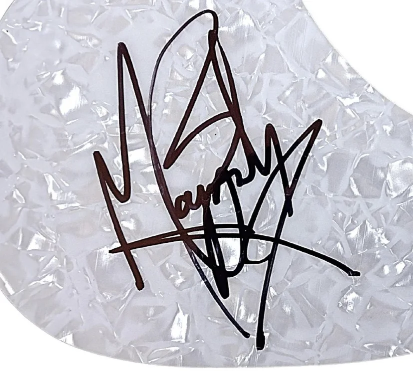 Maggie Baugh — Maggie Baugh Signed Pearl Acoustic Guitar Pickguard Exact Proof Country Music, image 3