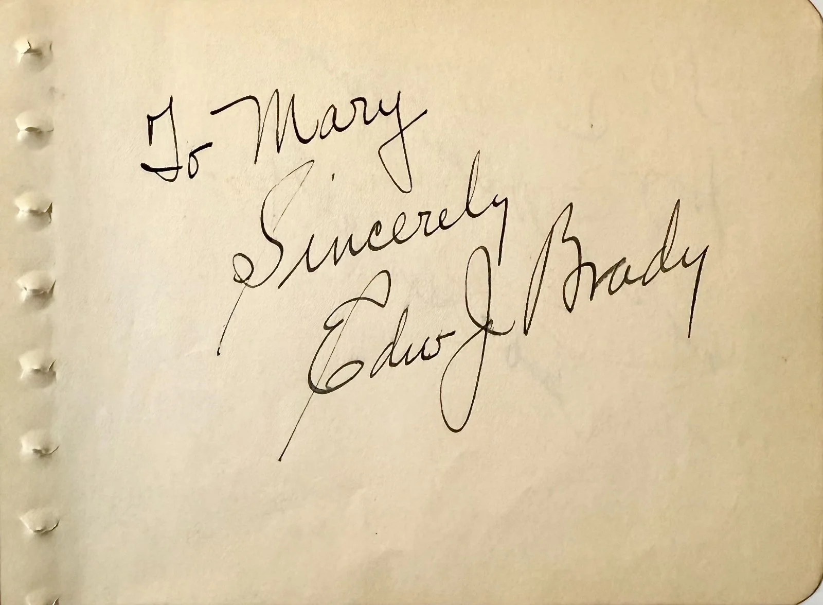 Ed Brady, Bob Geraghty — ED BRADY & BOB GERAGHTY Dual Signed Autographed 4x5 ALBUM PAGE FURY SON of KONG, изображение 3
