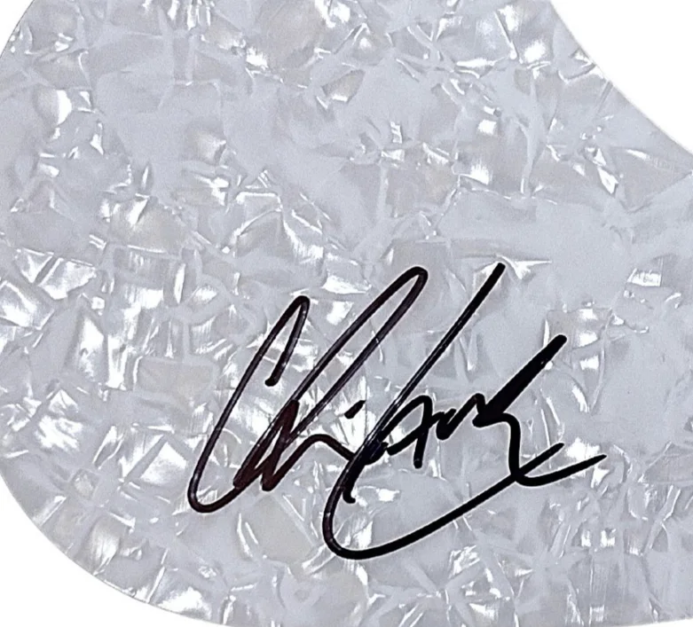 Chris Lane — Chris Lane Signed Pearl Acoustic Guitar Pickguard Exact Proof COA Country Music, изображение 3
