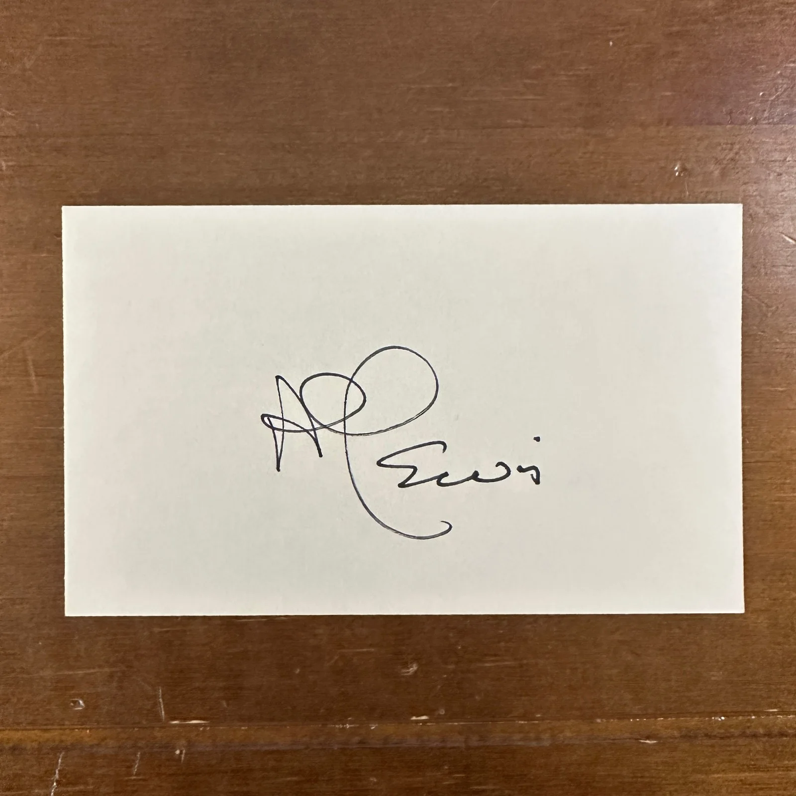 Al Lewis — Al Lewis Signed Autographed Index Card Grandpa Munster 3" x 5"