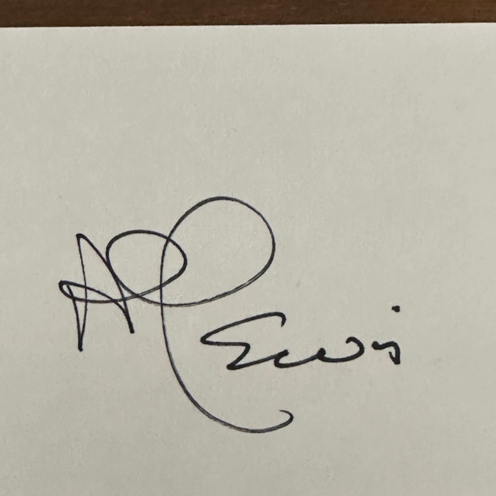 Al Lewis — Al Lewis Signed Autographed Index Card Grandpa Munster 3" x 5", изображение 2