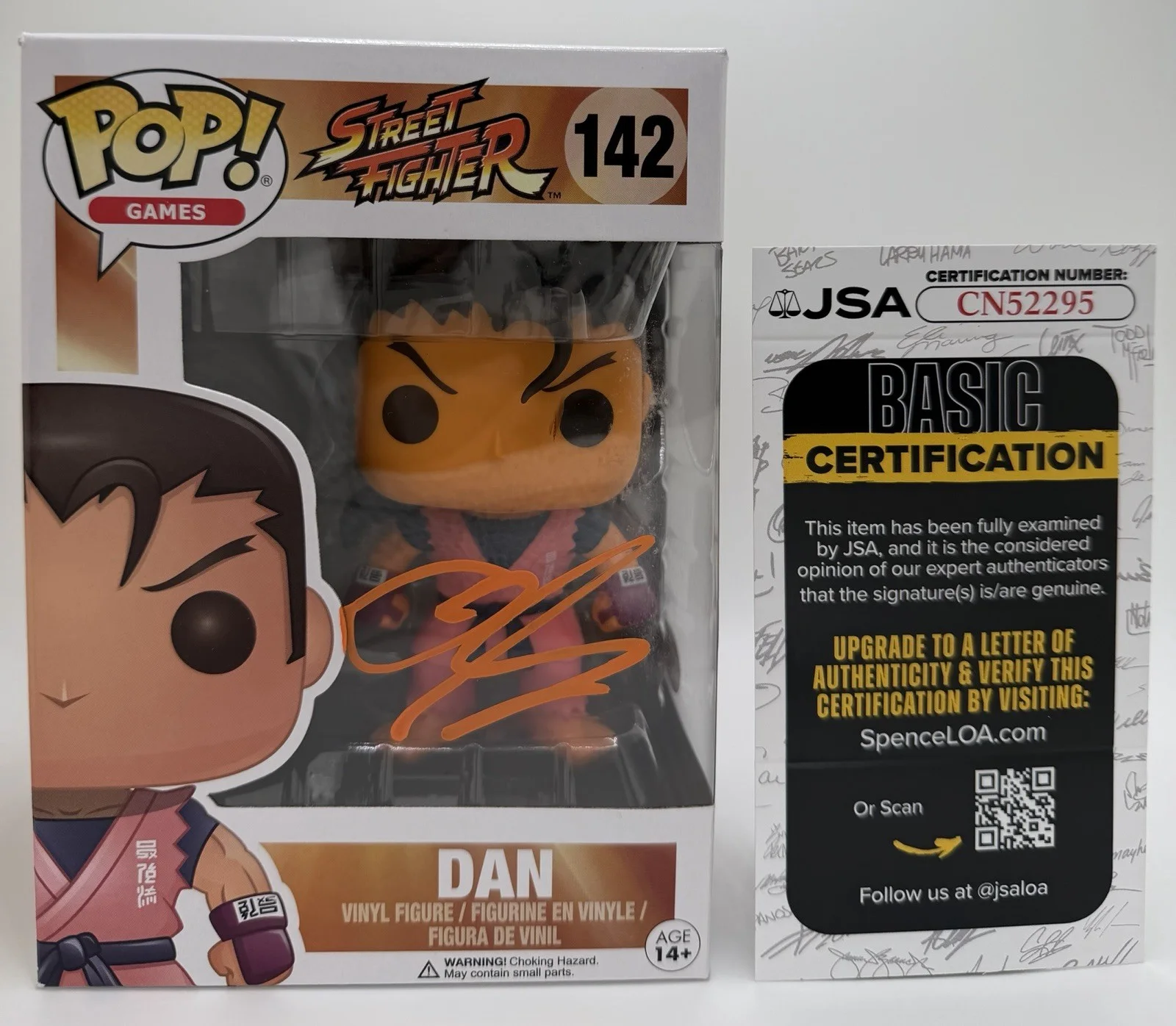 Andrew Schulz — ANDREW SCHULZ SIGNED DAN HIBIKI FUNKO POP *STREET FIGHTER* COMEDIAN JSA COA