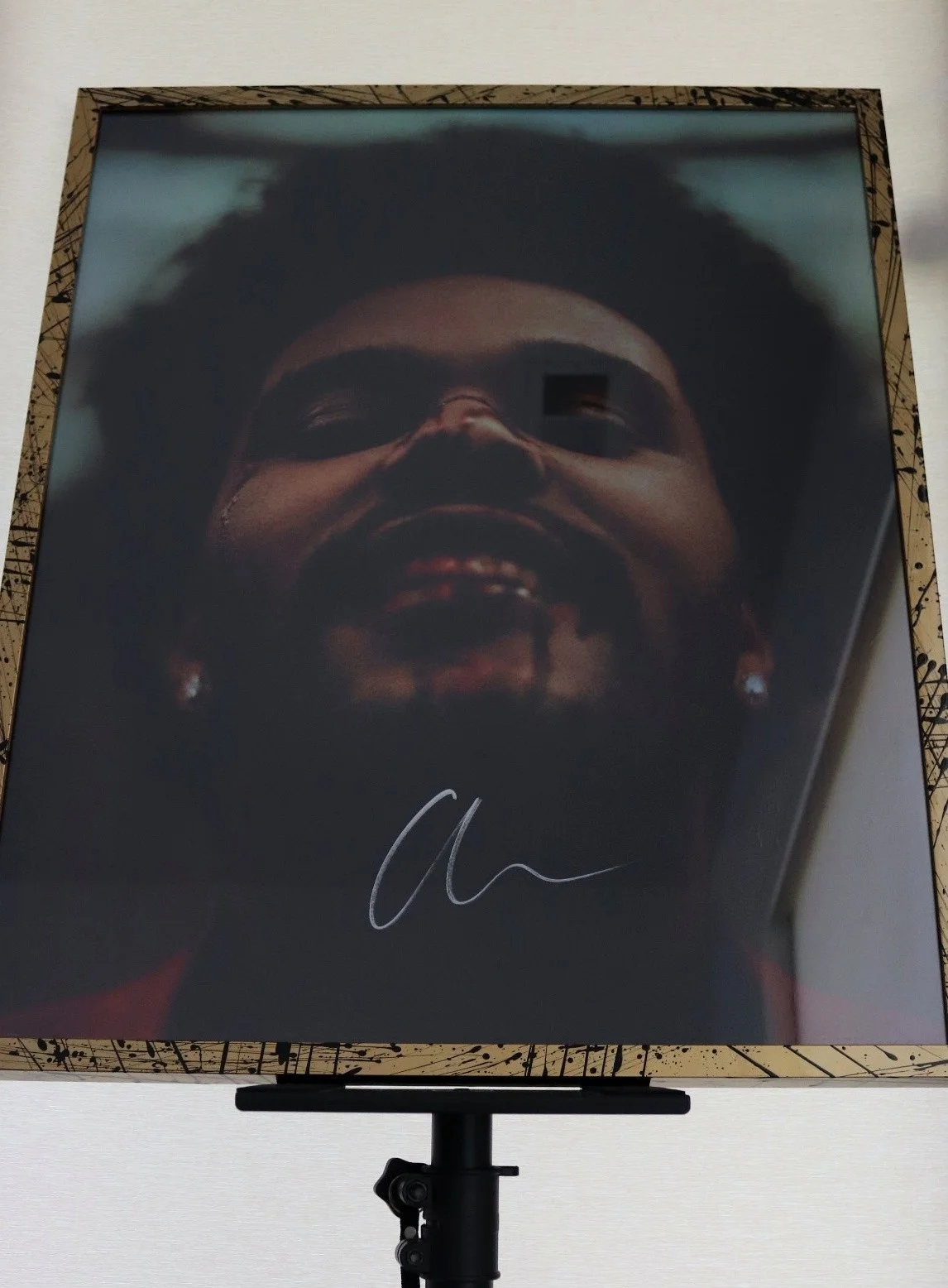 2020 XO The Weeknd AFTER HOURS Signed Holographic Poster + Custom Gallery Frame, image 2