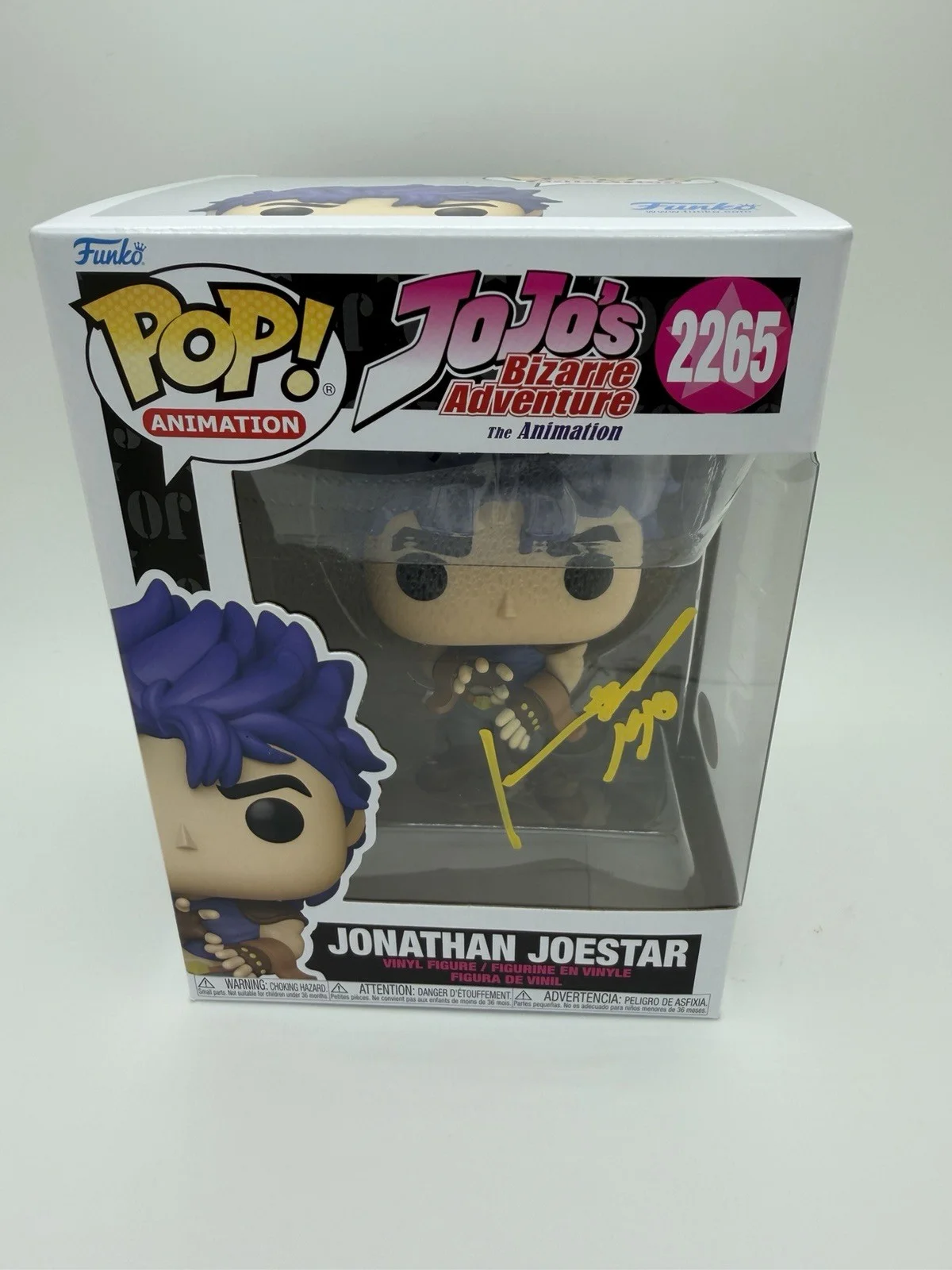 JOHNNY YONG BOSCH SIGNED JONATHAN JOESTAR FUNKO POP +CN INSC. JSA COA WS, изображение 2