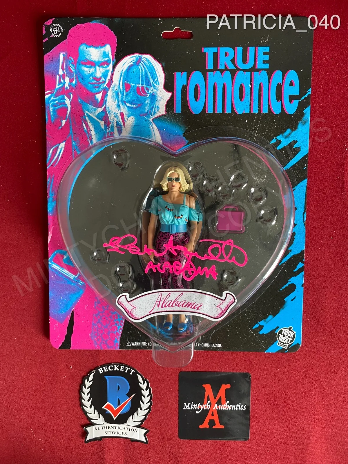Patricia Arquette — Patricia Arquette signed Alabama from True Romance vinyl figure Beckett COA