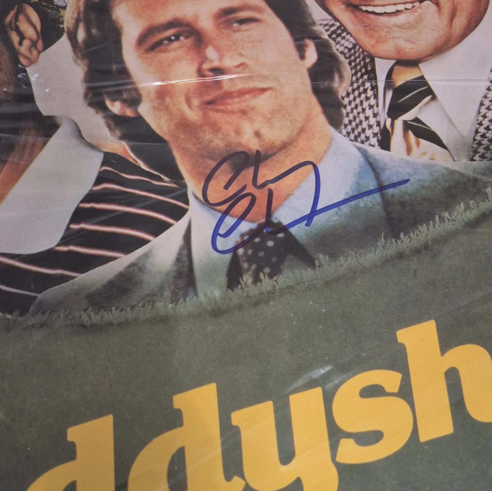 Unclear — Caddyshack Original One Sheet Movie Poster Signed by Chevy Chase mid 90's., image 3