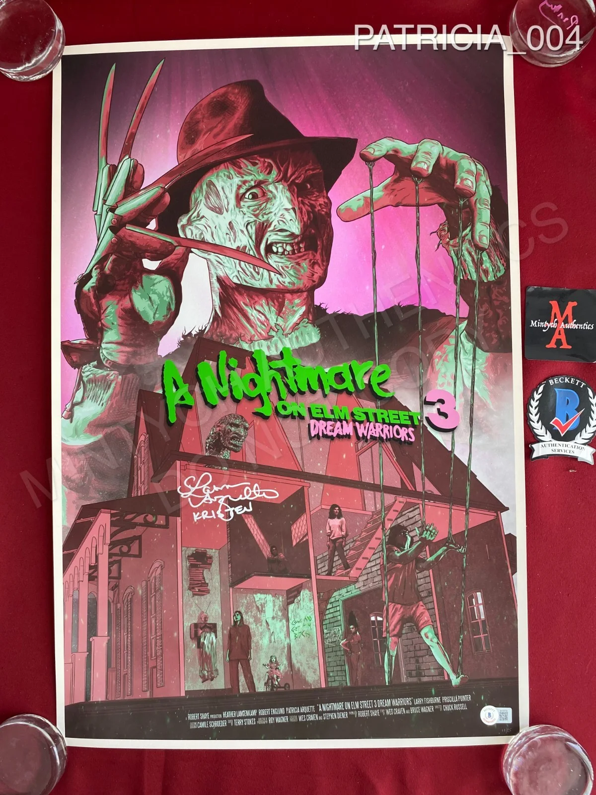 Patricia Arquette — Patricia Arquette autographed 16x24 poster A Nightmare on Elm Street 3 Beckett