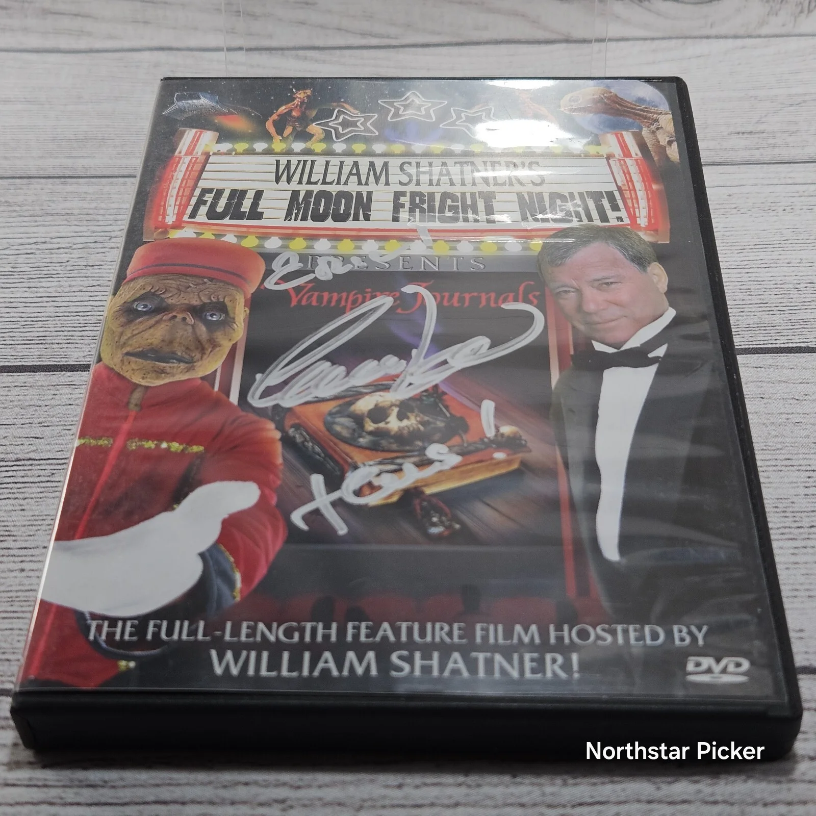 Charles Band — Charles Band Autograph on William Shatner's Full Moon Fright Night Presents DVD, image 3