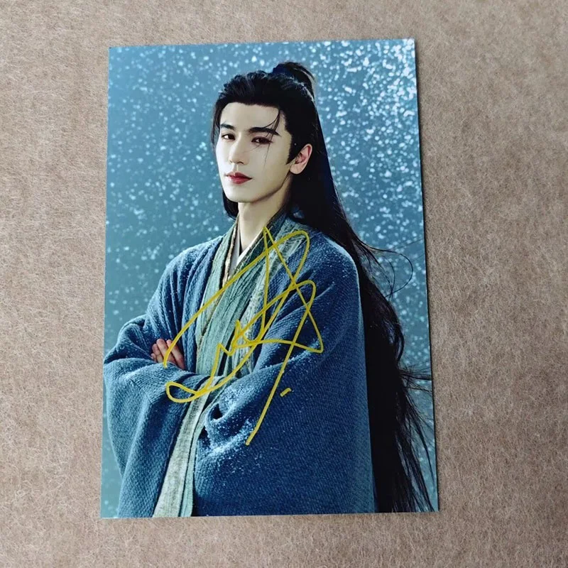 Zhang linghe 6" Hand Signed Autographed Photo Collection, image 2