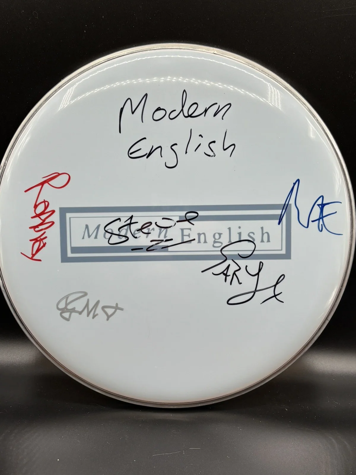 Modern English autograph on drum (JSA), image 2