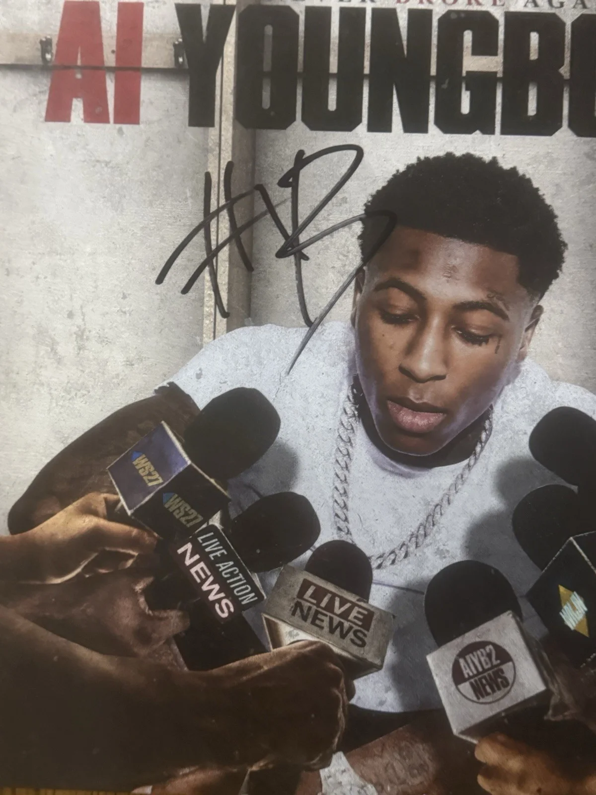NBA YOUNGBOY SIGNED AUTOGRAPH VINYL ALBUM AI YOUNGBOY 2 PSA/DNA COA RARE, изображение 2