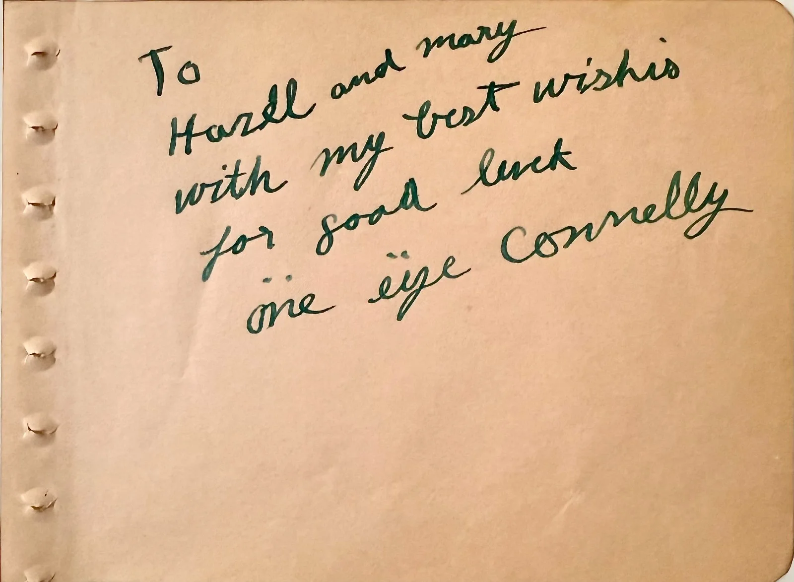 James One-Eyed Connelly — JAMES "One-Eyed" CONNELLY Signed Autographed 4" x 5" ALBUM PAGE THE BARKER BOXER, изображение 3