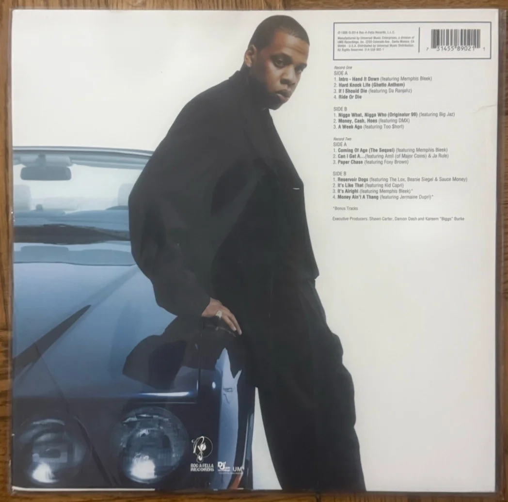 JAY-Z SIGNED AUTOGRAPHED HARD KNOCK LIFE ALBUM VINYL HOVA BEYONCE RARE PSA COA G, изображение 3