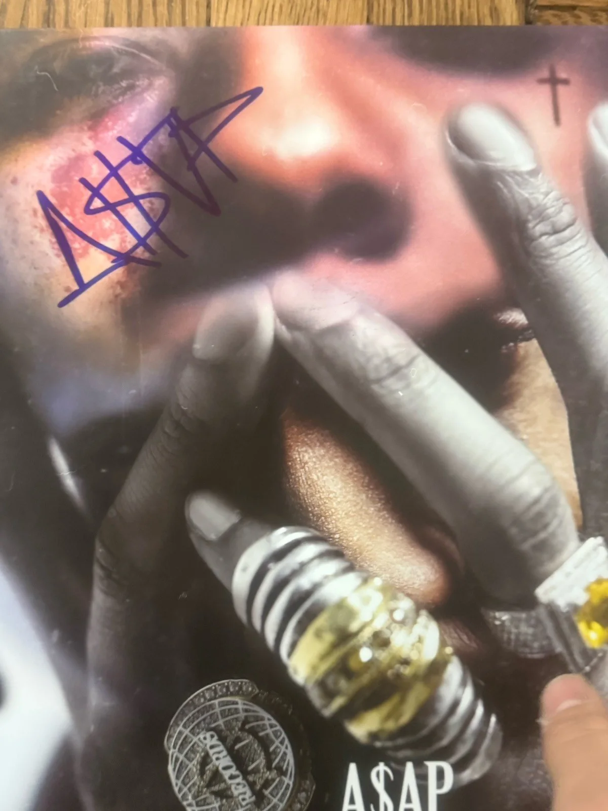 ASAP ROCKY Signed Autographed At Long Last A$AP Vinyl Album PSA/DNA COA RIHANNA, изображение 3