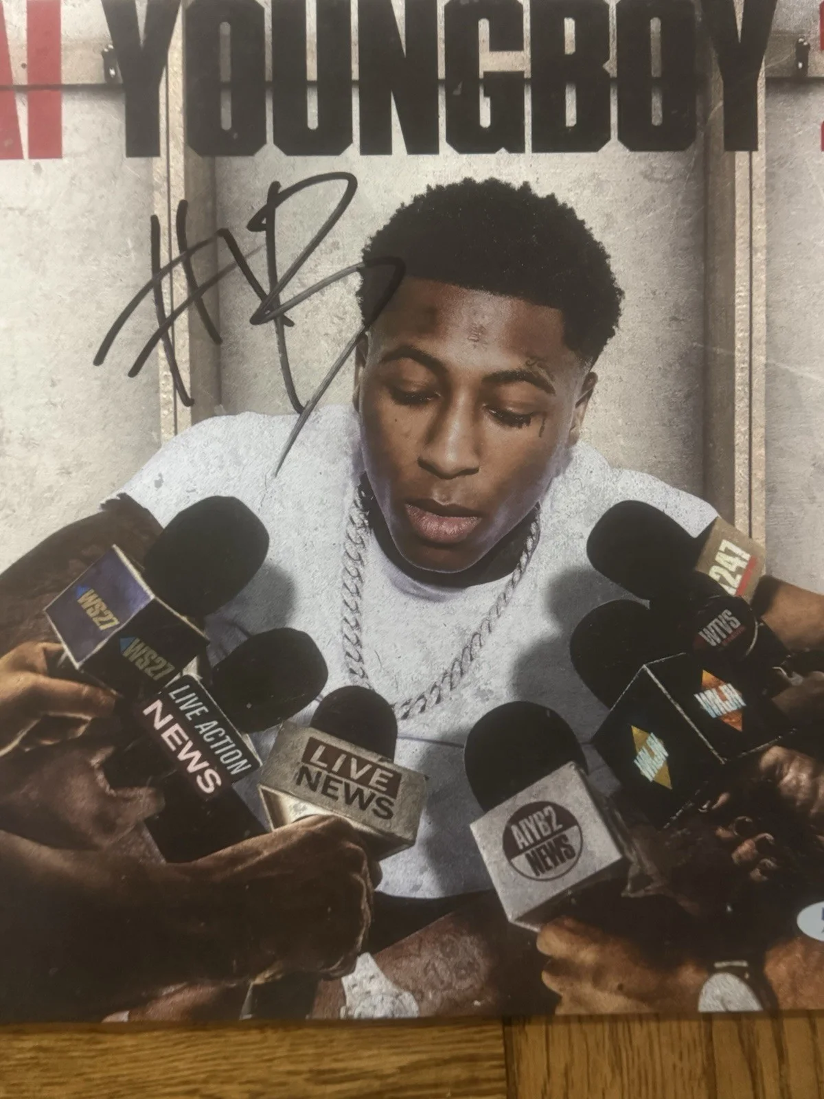 NBA YOUNGBOY SIGNED AUTOGRAPH VINYL ALBUM AI YOUNGBOY 2 PSA/DNA COA RARE, изображение 2