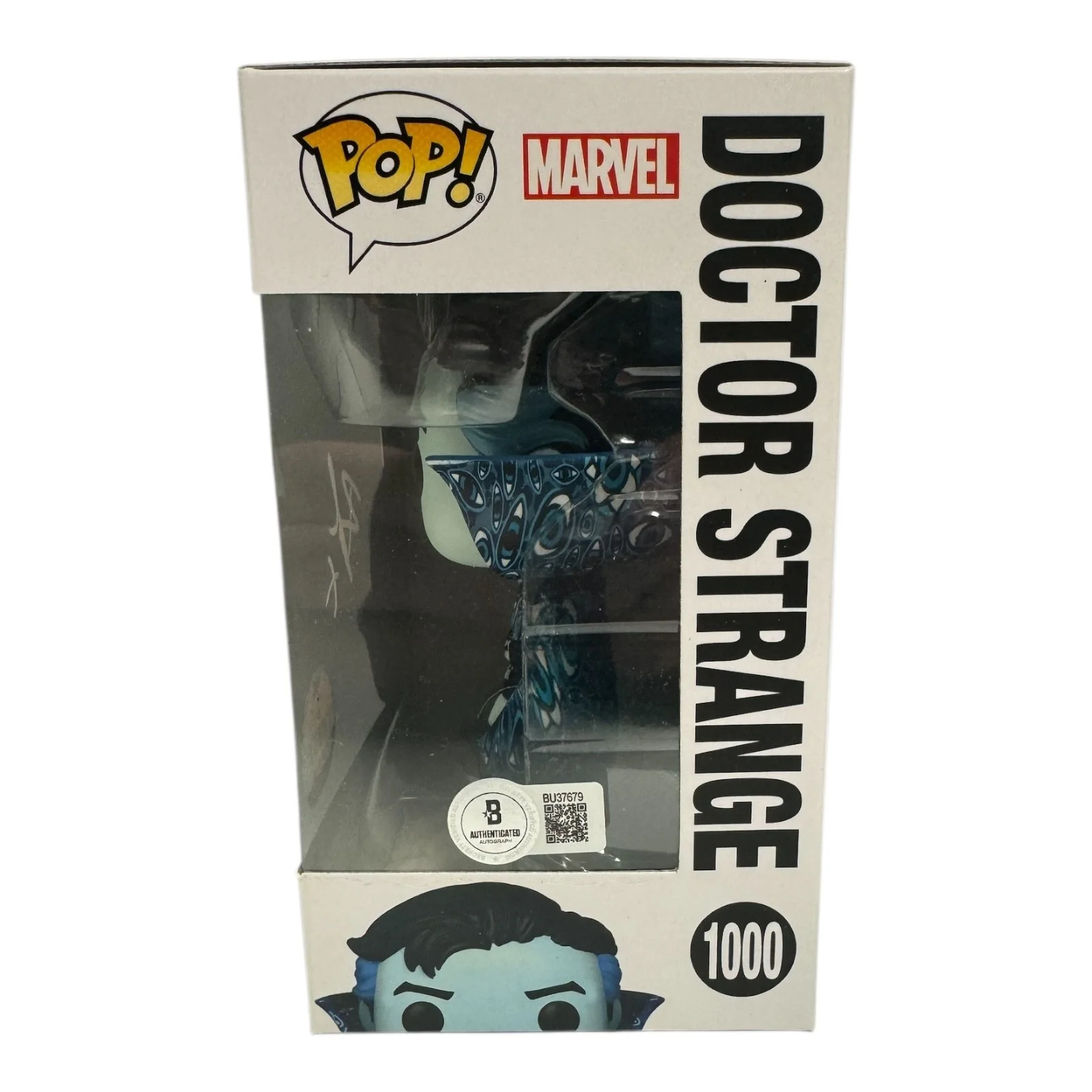 BENEDICT CUMBERBATCH — BENEDICT CUMBERBATCH SIGNED AUTO DOCTOR STRANGE FUNKO POP 1000 BECKETT MARVEL, image 2