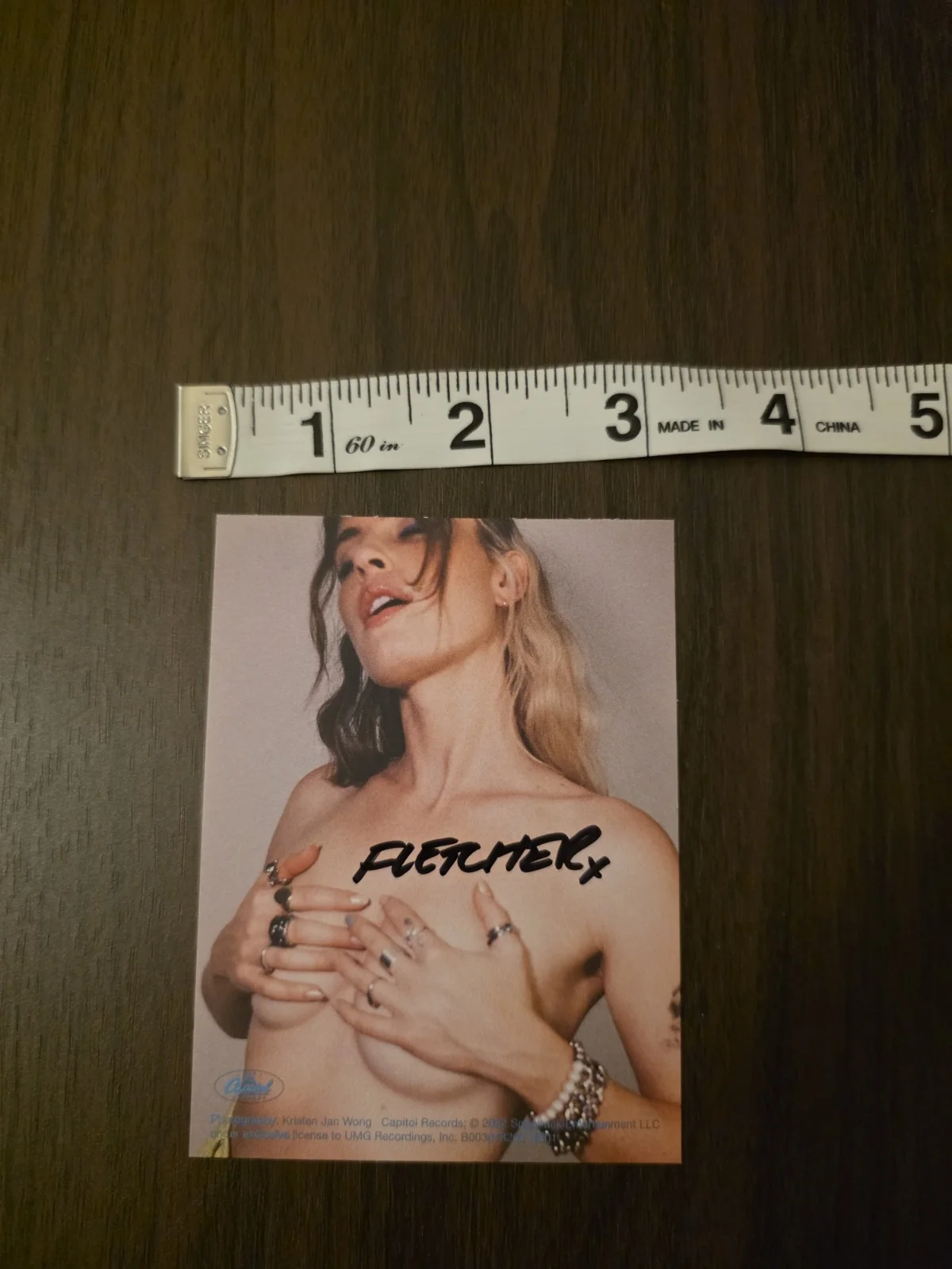Fletcher Signed CD Promo Art Card Artist Singer, image 2