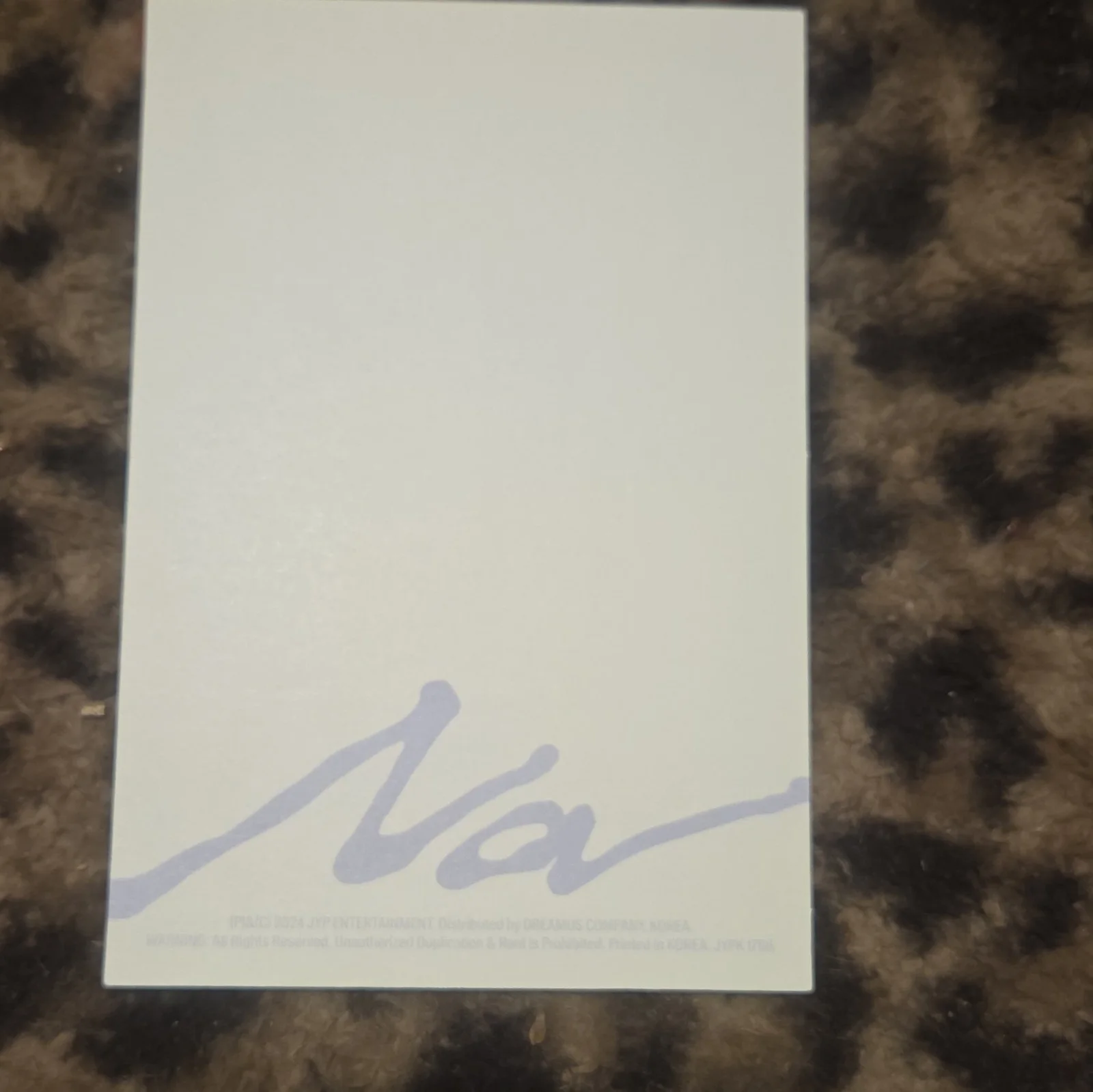 Na Nayeon twice postcard, image 2