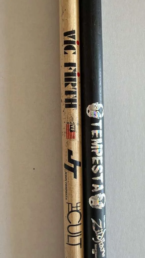 JOHN Tempesta DRUMSTICK Set Signed read Description, изображение 2