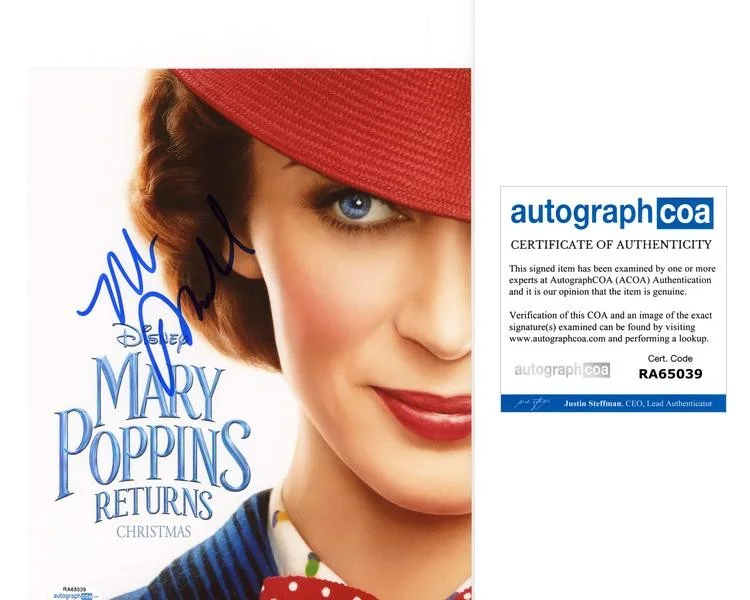 Rob Marshall — Rob Marshall "Mary Poppins Returns" Director AUTOGRAPH Signed 8x10 Photo ACOA, изображение 2