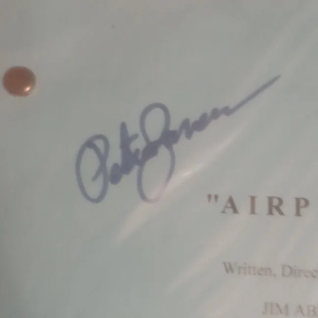 Airplane! Original Signed Script Cover Page Autographed Multi-Signed, изображение 2