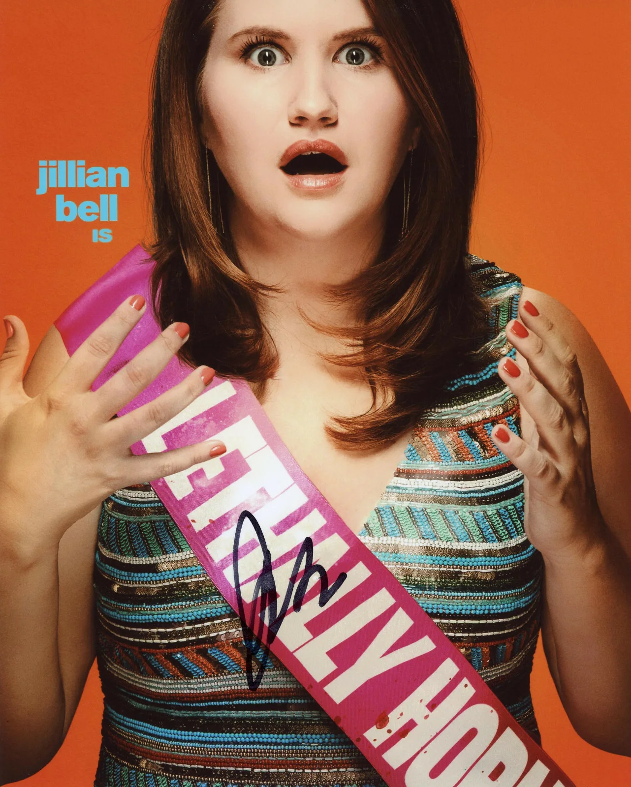 Jillian Bell — Jillian Bell "Rough Night" AUTOGRAPH Signed 8x10 Photo C ACOA