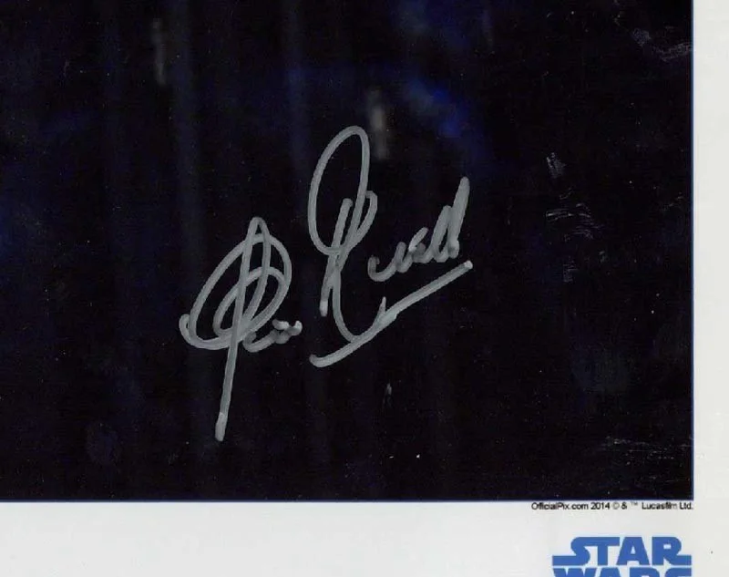CLIVE REVILL SIGNED 10x20 PHOTO VOICE OF EMPEROR STAR WARS RARE OPX BECKETT BAS, изображение 2