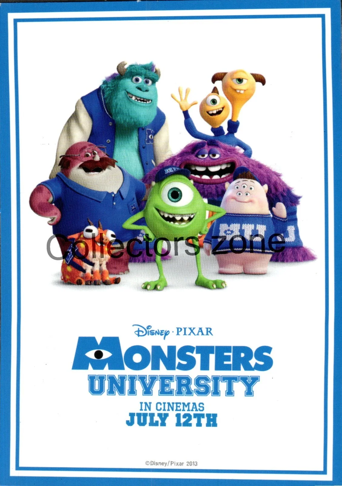 Film Monsters University Advertising lobby Card Art 2 sided 5x4 inch, изображение 2