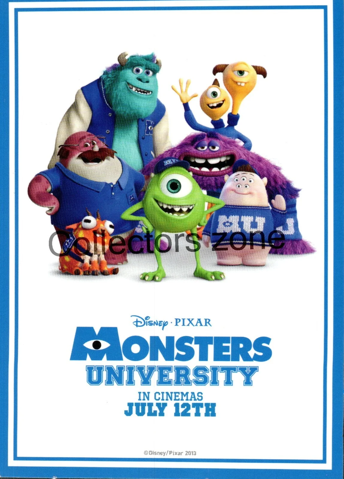 Film Monsters University Advertising lobby Card Squishy 2 sided 5x4 inch, image 2