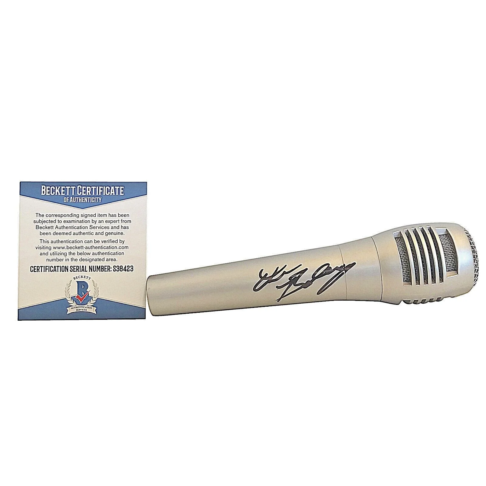 Drew Baldridge Signed Microphone Country Music Autograph Beckett COA Proof Mic, изображение 4