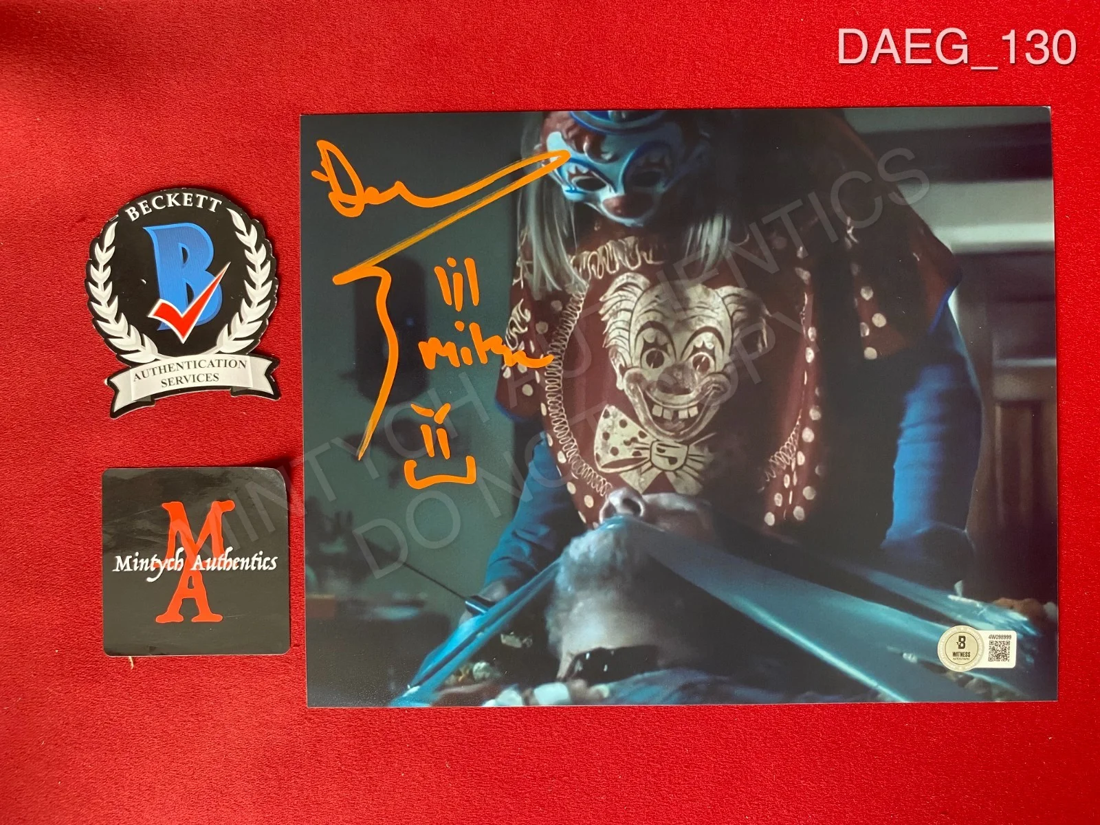 Daeg Faerch — Daeg Faerch autographed signed 8x10 photo Rob Zombie Halloween Beckett COA