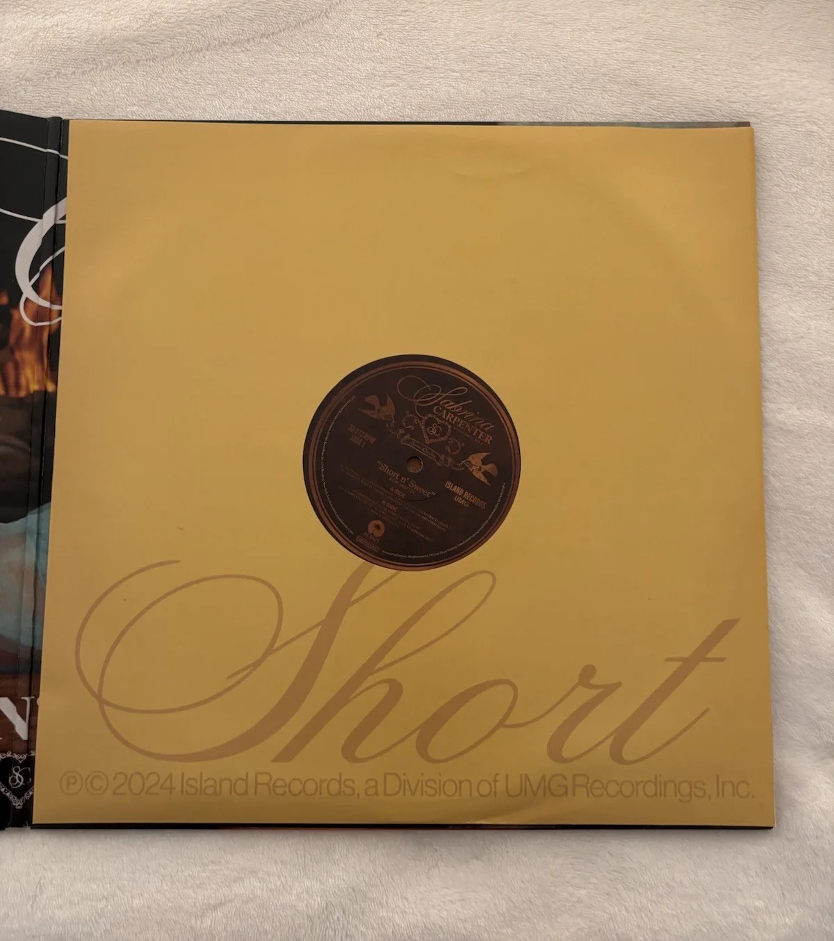 Sabrina Carpenter Short N' Sweet Vinyl LP Light Sky Blue SIGNED Insert, image 4