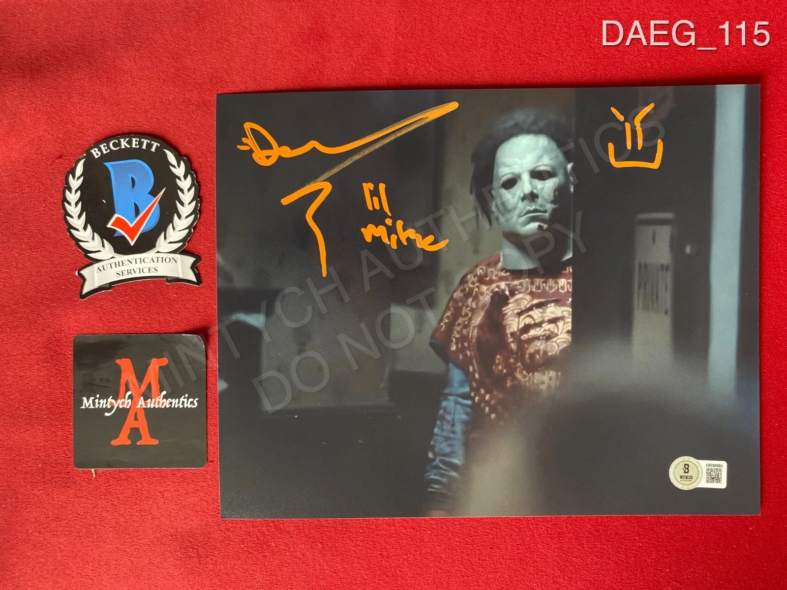 Daeg Faerch — Daeg Faerch autographed signed 8x10 photo Rob Zombie Halloween Beckett COA