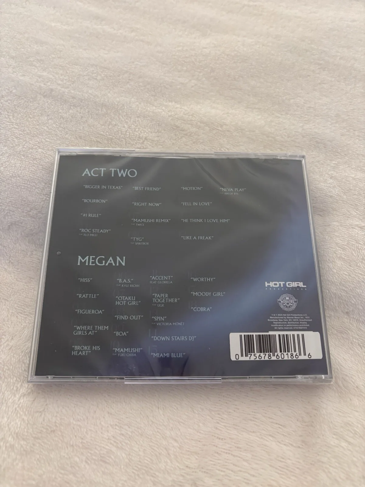 Megan Thee Stallion The Act II Signed CD SEALED, image 2