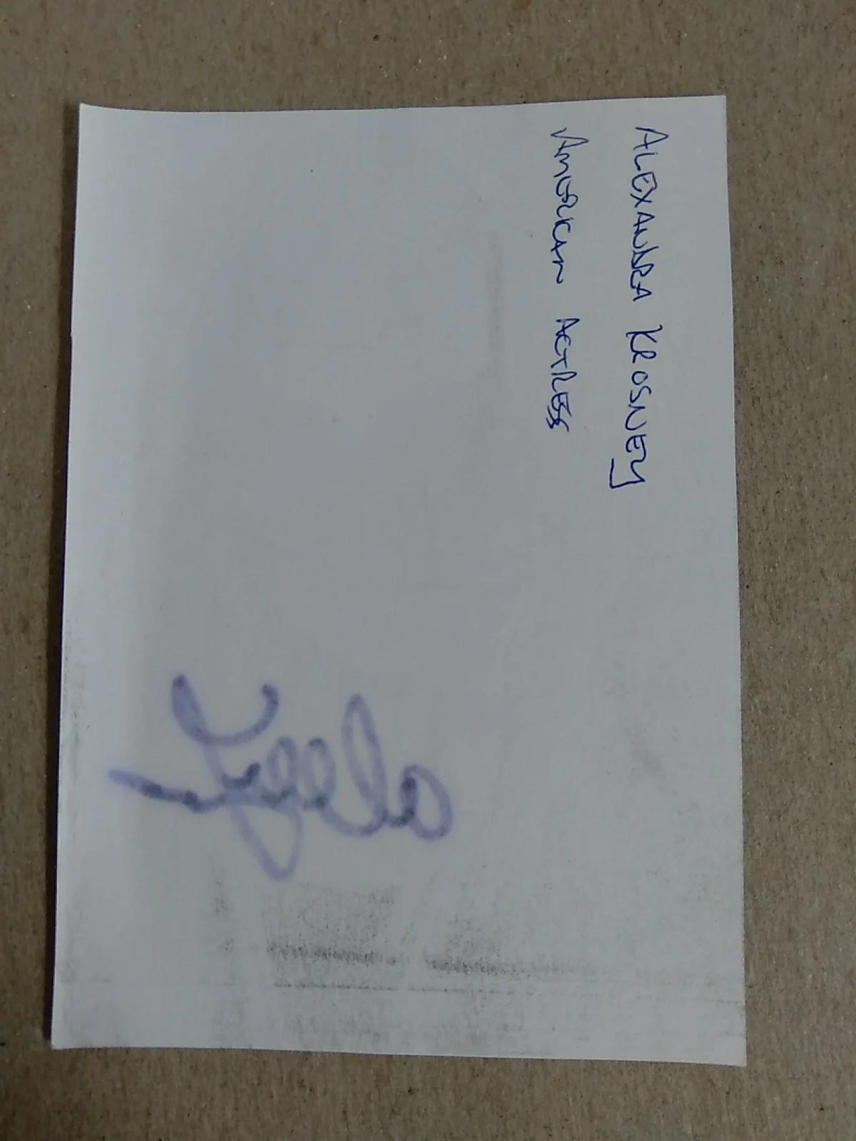 Alexandra Krosney American Actress Autographed Print 5x3.5in, изображение 3