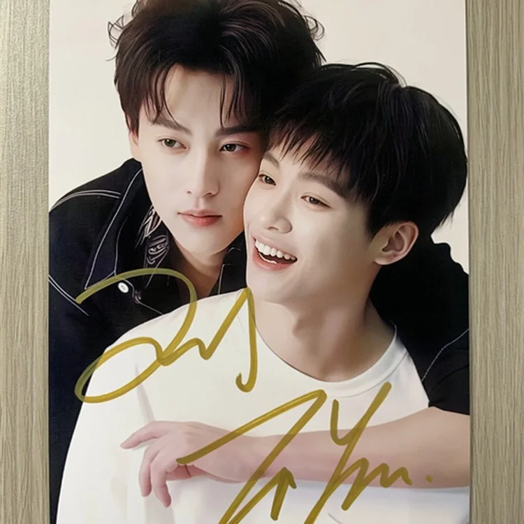 6" 逆爱梓渝田栩宁 Hand Signed Autographed Photo Autographs Collection Original, image 2