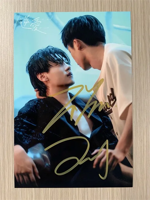 6" 逆爱梓渝田栩宁 Hand Signed Autographed Photo Autographs Collection Original, image 4