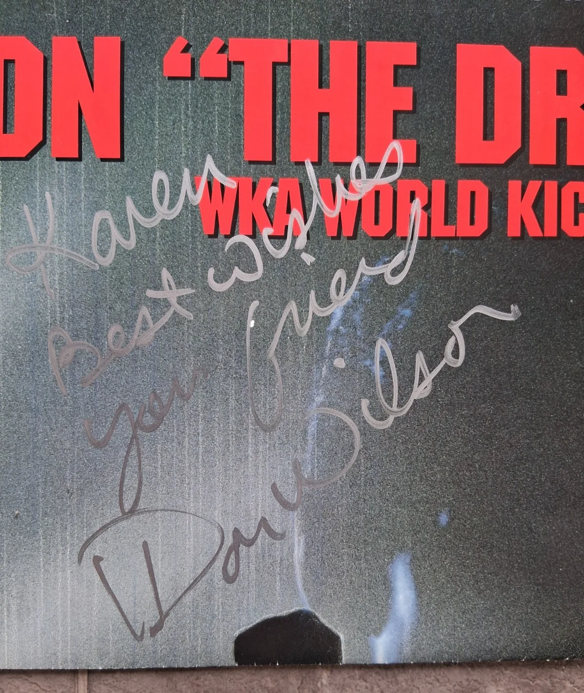 Don the Dragon Wilson — Blood Fist 4 Die Trying Don "The Dragon" Wilson Posters (2) Signed 1992, изображение 5