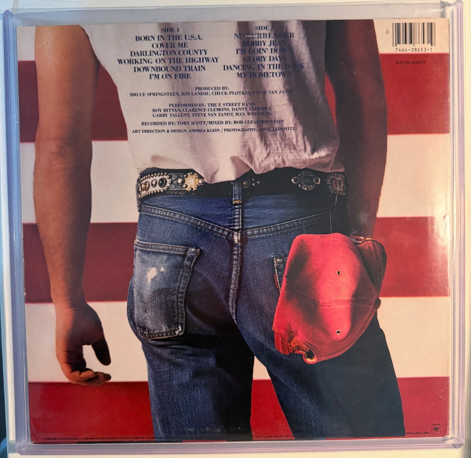 Bruce Springsteen SIGNED Born In The USA Album Vinyl LP JSA LOA 🔥 PERFECT AUTO, image 2