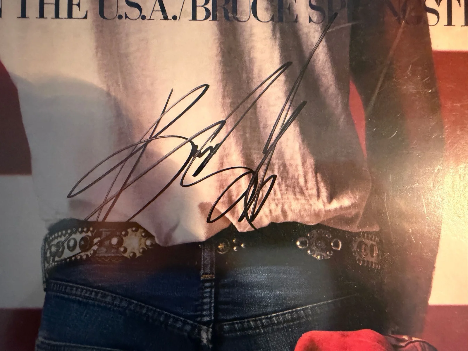 Bruce Springsteen SIGNED Born In The USA Album Vinyl LP JSA LOA 🔥 PERFECT AUTO, image 4