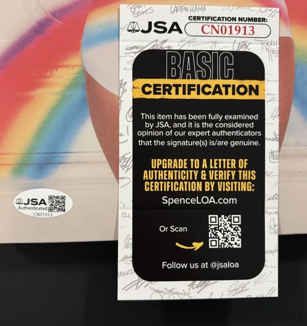 MARIAH CAREY SIGNED RAINBOW VINYL LP JSA COA #CN01913 URBAN OUTFITTERS YELLOW, изображение 3