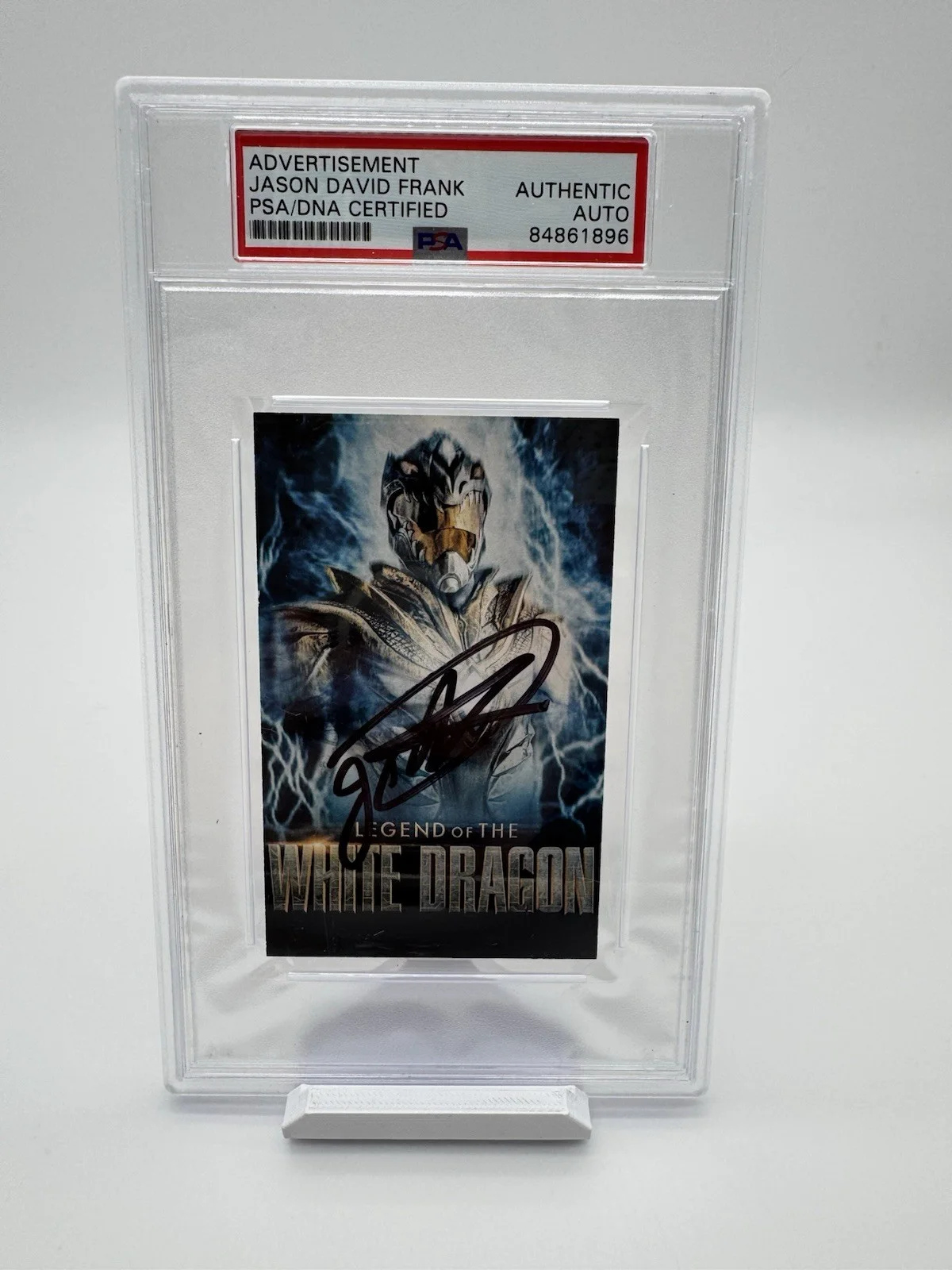 Jason David Frank — Legend of The White Dragon Card SIGNED by Jason David Frank Power Rangers PSA