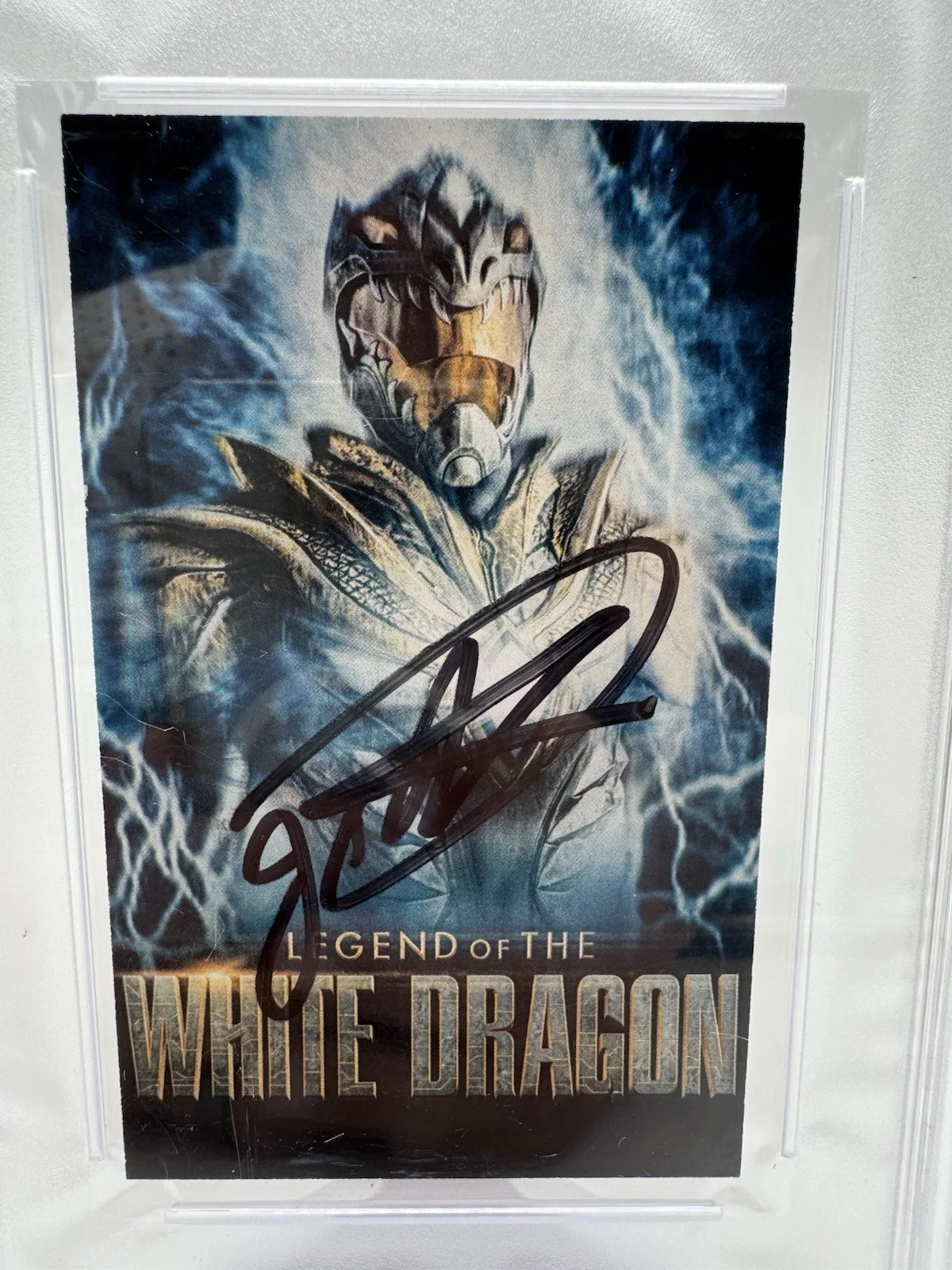 Jason David Frank — Legend of The White Dragon Card SIGNED by Jason David Frank Power Rangers PSA, изображение 2